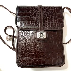 BRIGHTON Mini Leather Crossbody Bag, brown